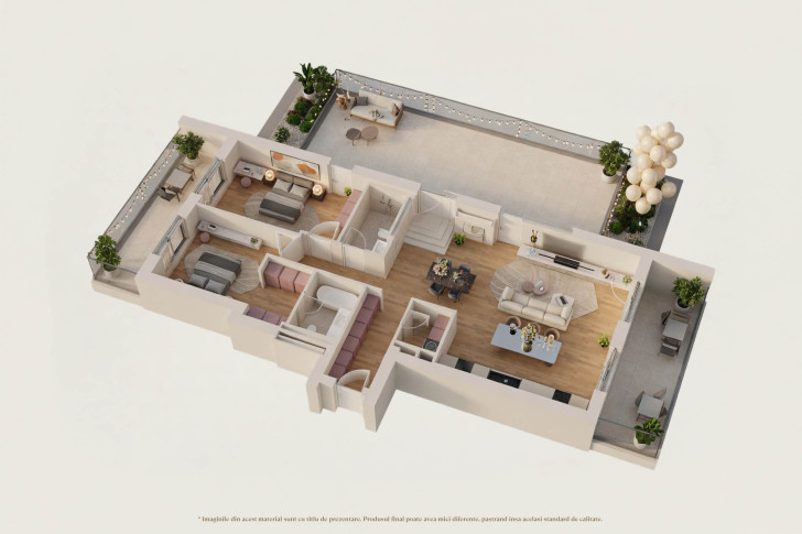 Apartamente penthouse 3N