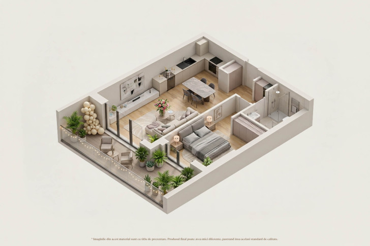 Apartamente 2 camere 2F