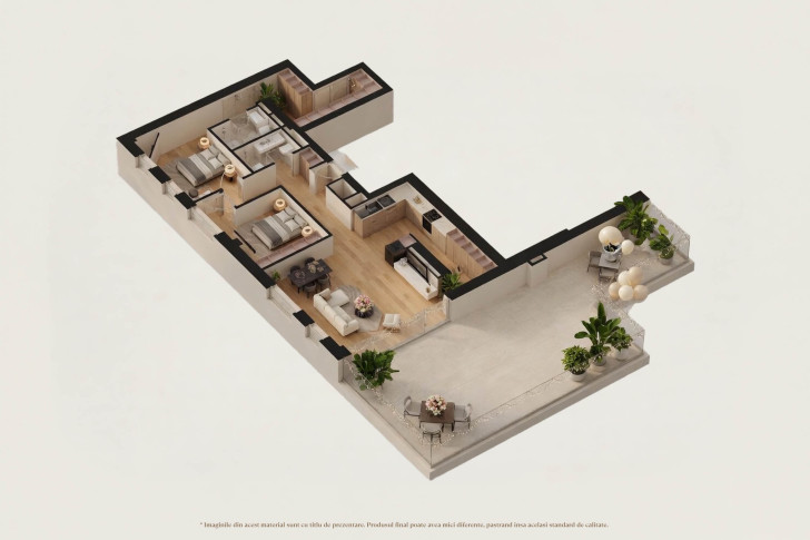 Apartamente penthouse 3T