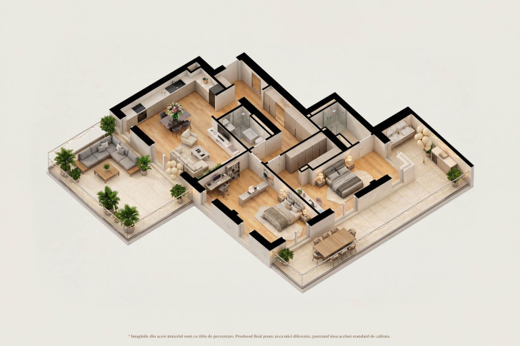 Apartamente penthouse 3Y
