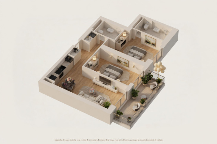 Apartamente 3 camere 3P