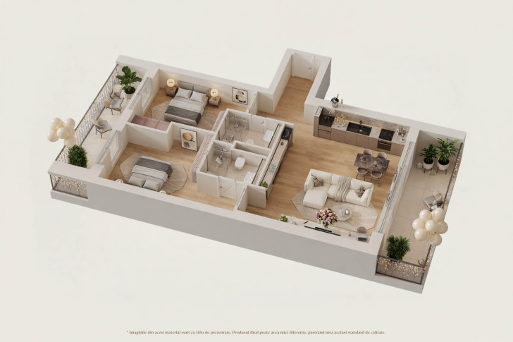 Apartamente 3 camere 3H