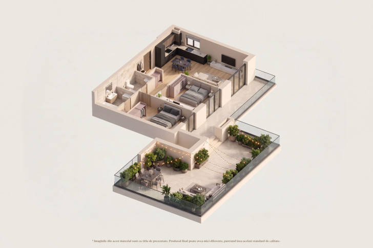 Apartamente penthouse 3R