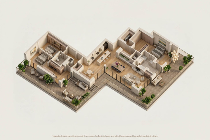 Apartamente penthouse 4L